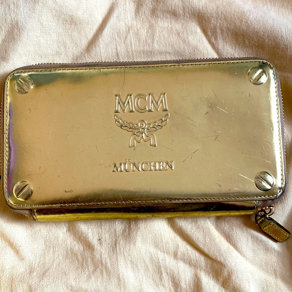 Gold MCM Wallet